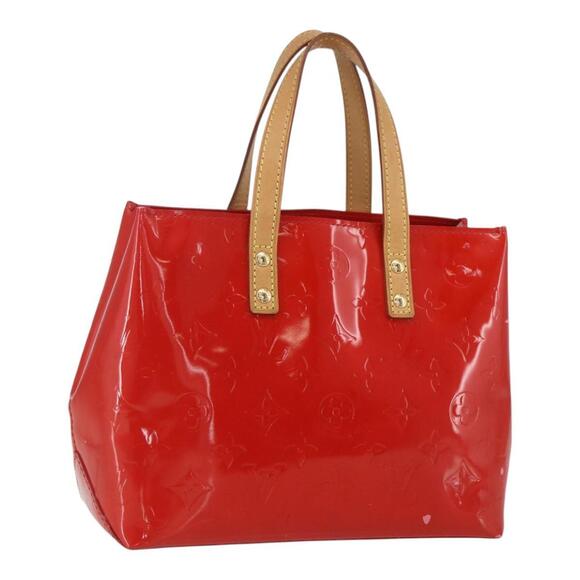 LOUIS VUITTON Handbags - LOUIS VUITTON Monogram Vernis Reade PM Hand Bag Red Rouge M91088 LV Auth 158118